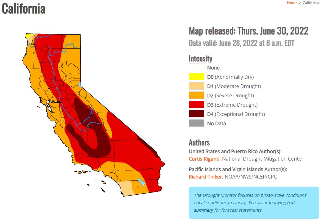 1 Drought Conditions in CA 6.30.22